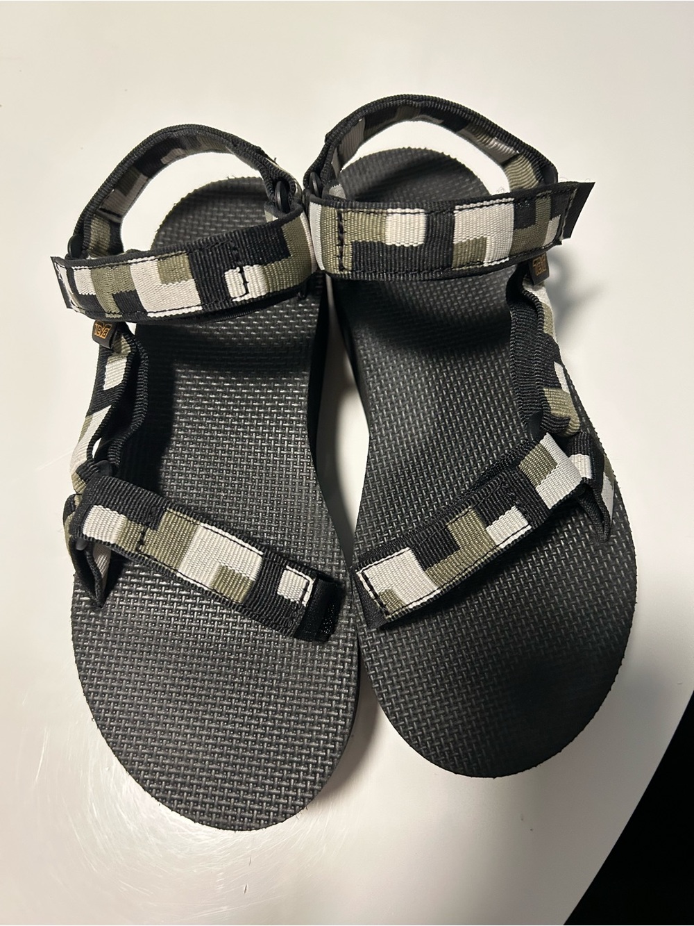 Teva Women's Sandals — White, Black, Olive Geo Pattern